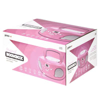 Groov-e Original Boombox CD Player with AM/FM Radio Pink - official product image
