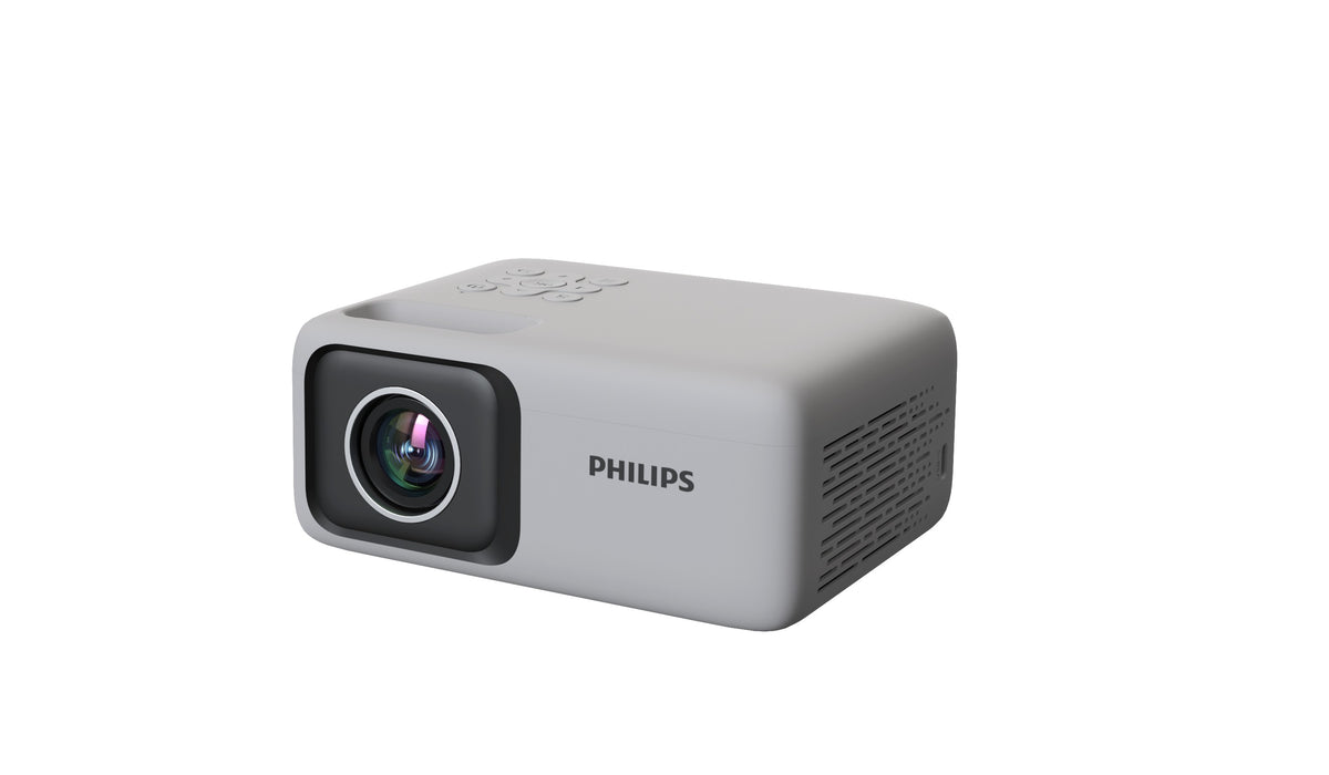 Philips NeoPix 106 HD 720p Mini Projector - White - front three-quarter view