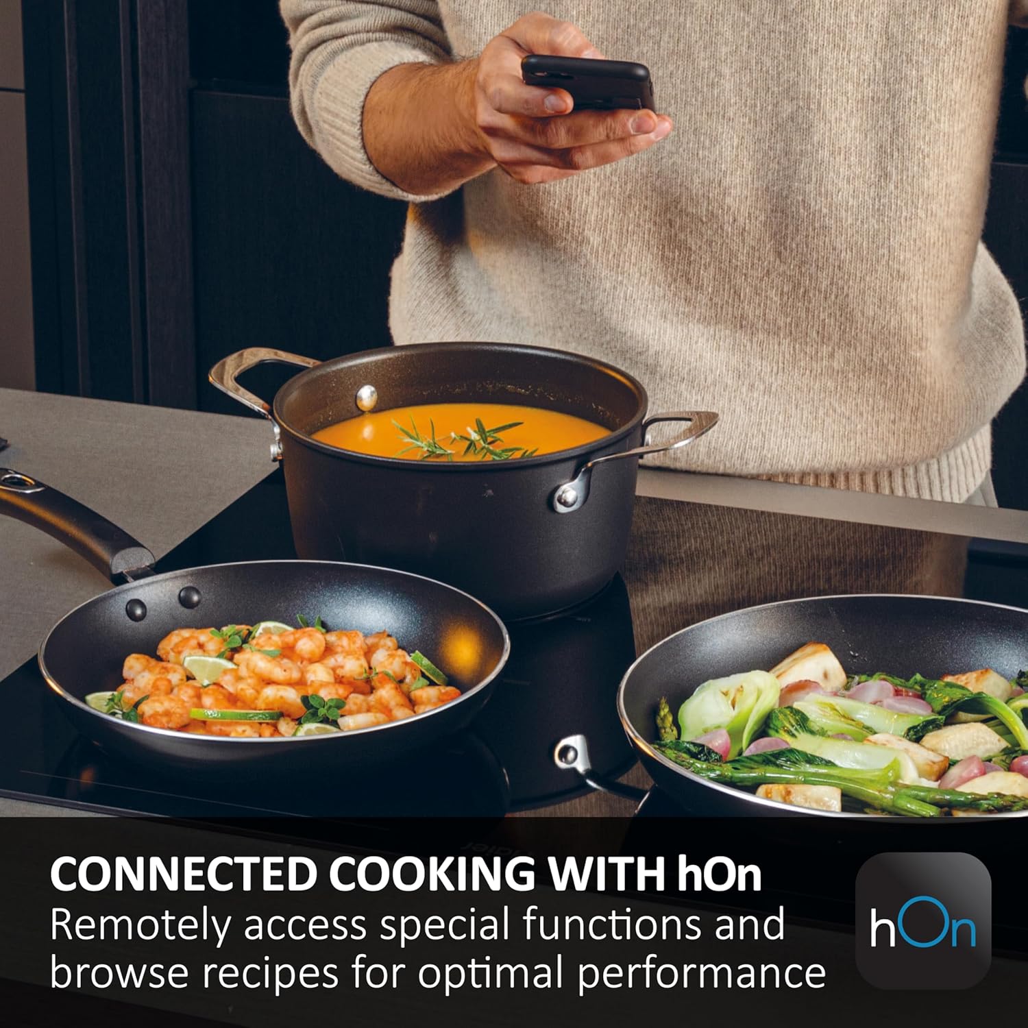 Haier ID Series 2 60cm 4 Zone Induction Hob with WiFi | HAISJ64MC
