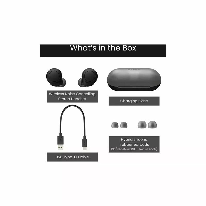 Sony WF-C500 In-Ear Truly Wireless Headphones in Black | WFC500BCE7