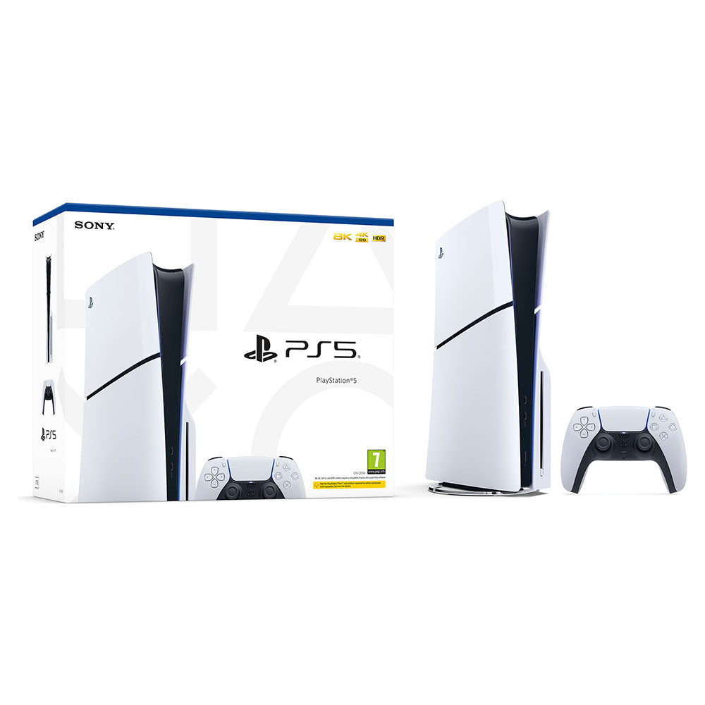 Sony PlayStation 5 Disc Drive Gaming Console – White & Black | 1TB Disc Edition – view 3