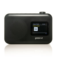 Groov-e Berlin DAB+ and FM Bluetooth Radio Black - official product image