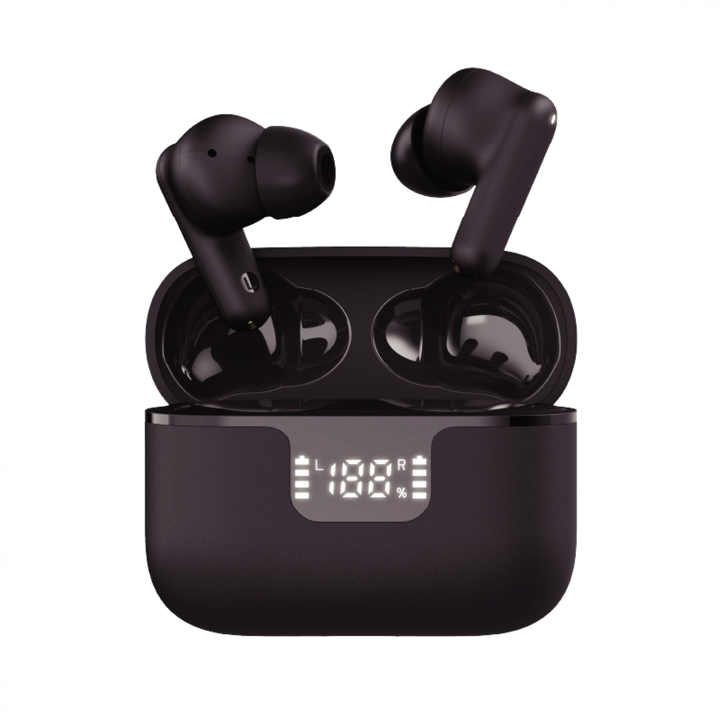 Groov-e Vibe Buds ANC True Wireless Earphones Black - official product image