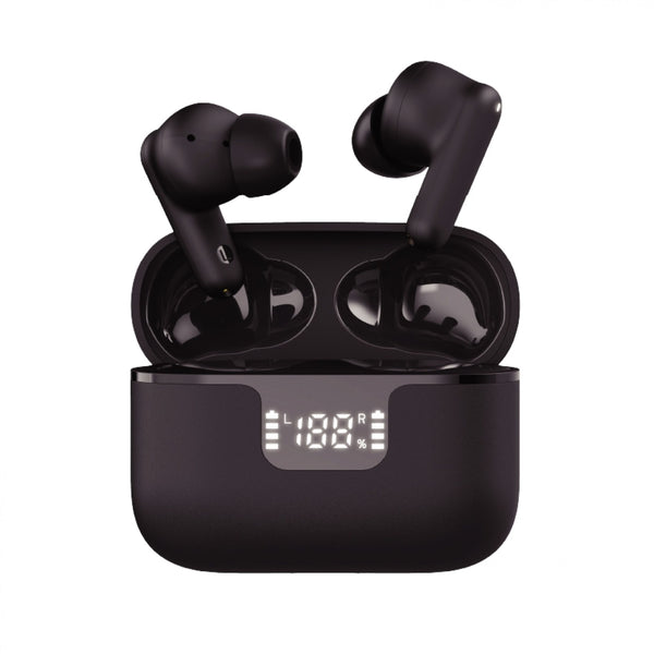Groov-e Vibe Buds ANC True Wireless Earphones Black - official product image