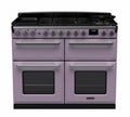 Rangemaster Estel Deluxe 110 Dual Fuel range cooker in Heather with Chrome trim