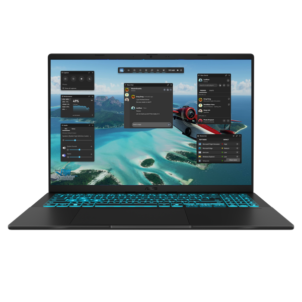 ASUS V16 V3607VH gaming laptop in Black