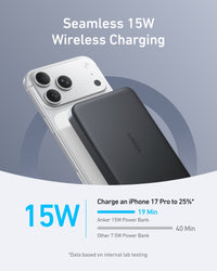 Anker MagGo 10K Magnetic Wireless Power Bank, White - official product image