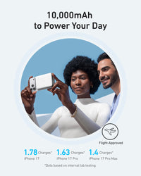 Anker MagGo 10K Magnetic Wireless Power Bank, White - official product image
