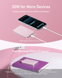 Anker MagGo 10K Magnetic Wireless Power Bank, White - official product image