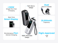 Anker 25K 165W Power Bank with Built-In USB-C & Retractable Cable, Black - official product image