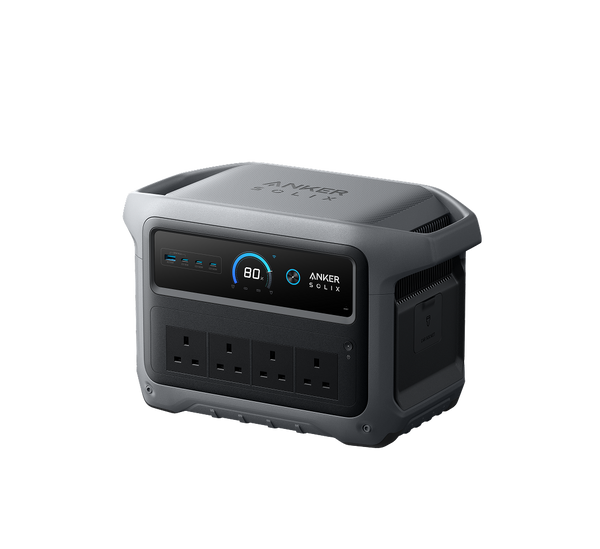 Anker SOLIX C1000 Gen 2 Portable Power Station 1024Wh 2000W - display and ports