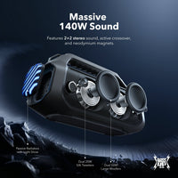 soundcore Boom 2 Plus Bluetooth Speaker, Phantom Black - official product image