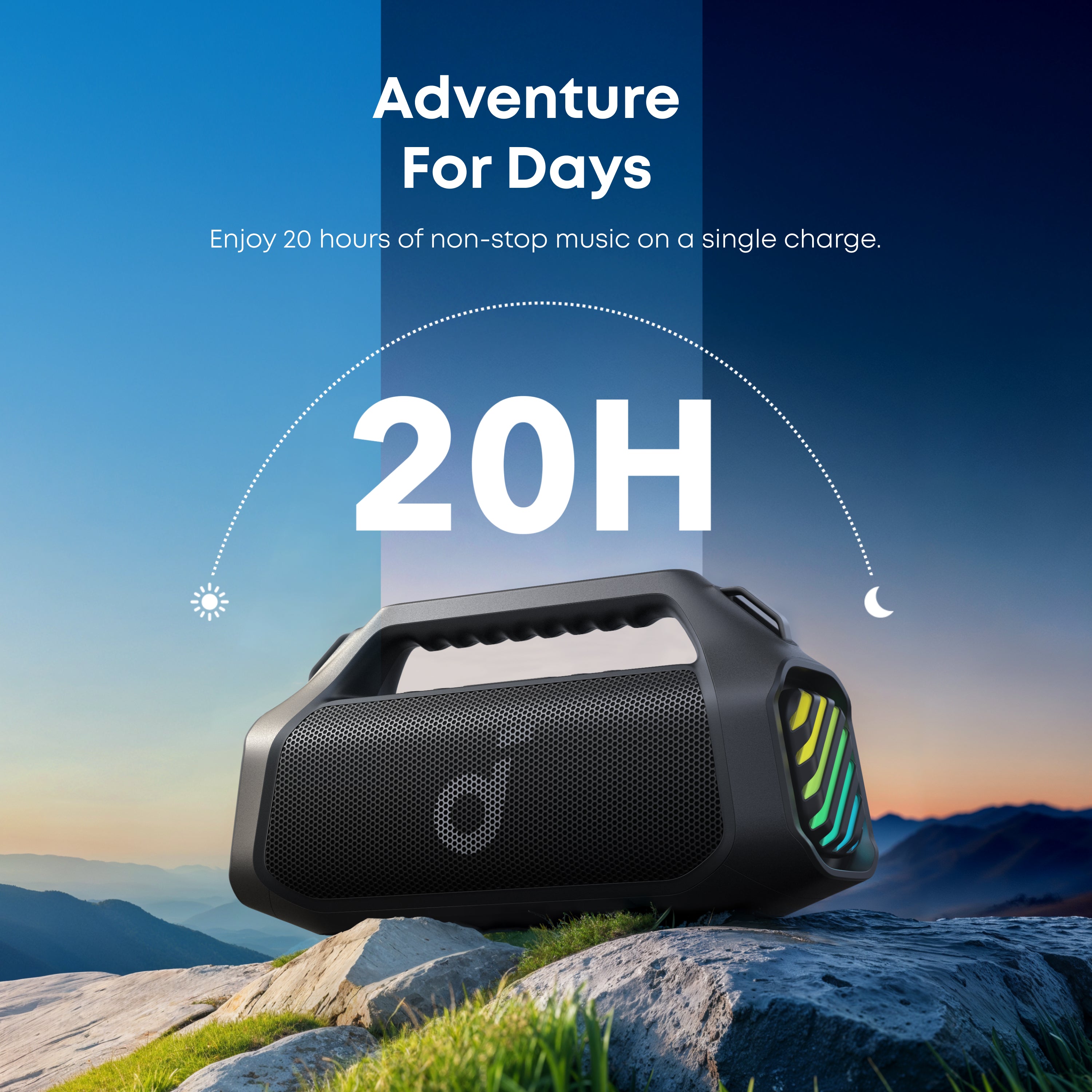 soundcore Boom 2 Pro Bluetooth Speaker, Black - official product image