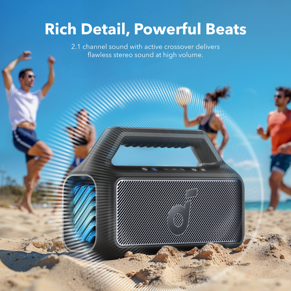Soundcore Boom 2 Portable Bluetooth Speaker for Bass | A3148G11 Soundcore Speaker Euronics Ireland