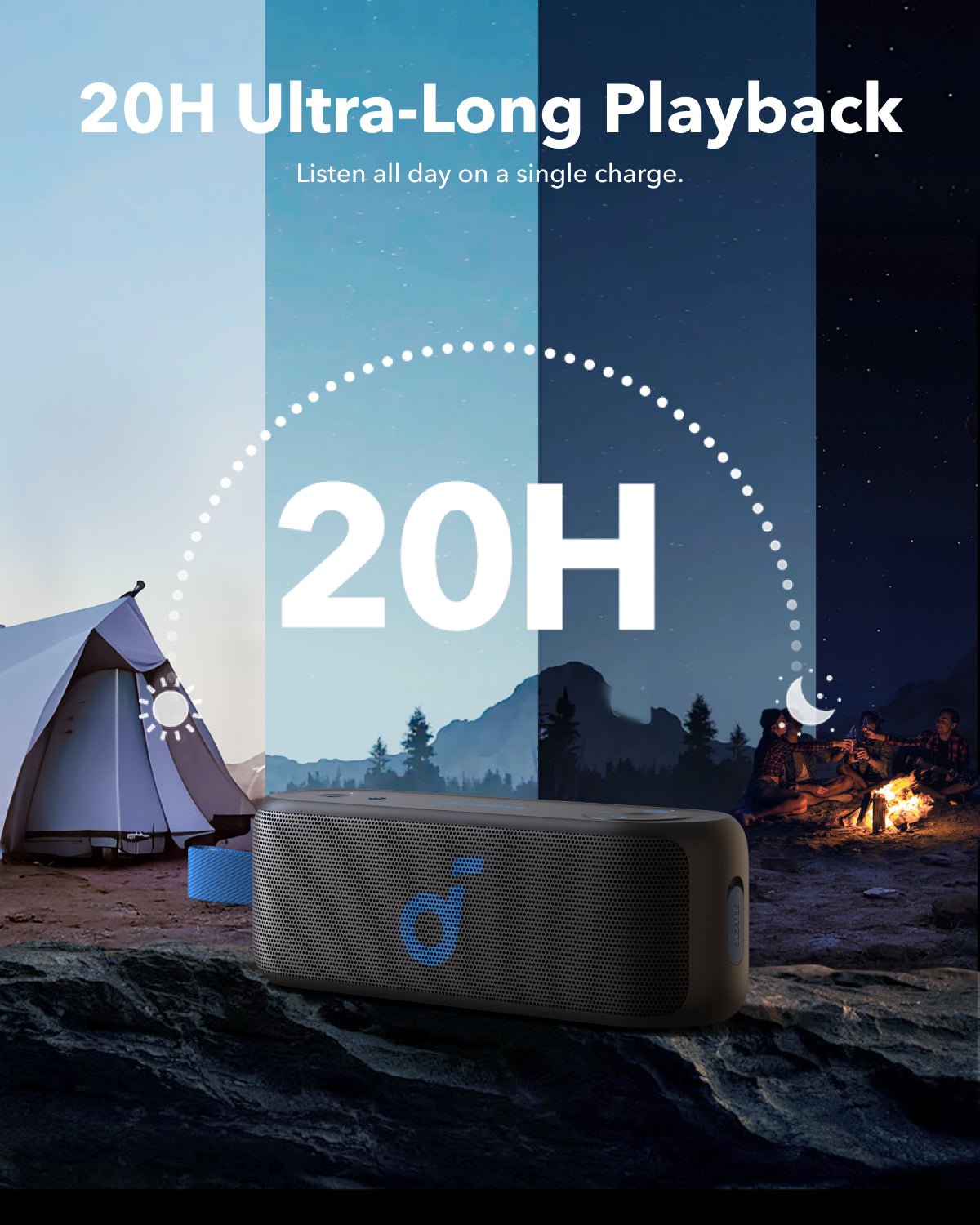 soundcore Select 3 Bluetooth Speaker, Black - official product image