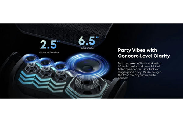 Soundcore Rave 3S AI Karaoke Party Speaker 200 W – Black | A31A3012