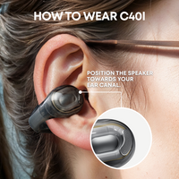 soundcore C40i Open-Ear Earbuds, Dark Grey - official product image