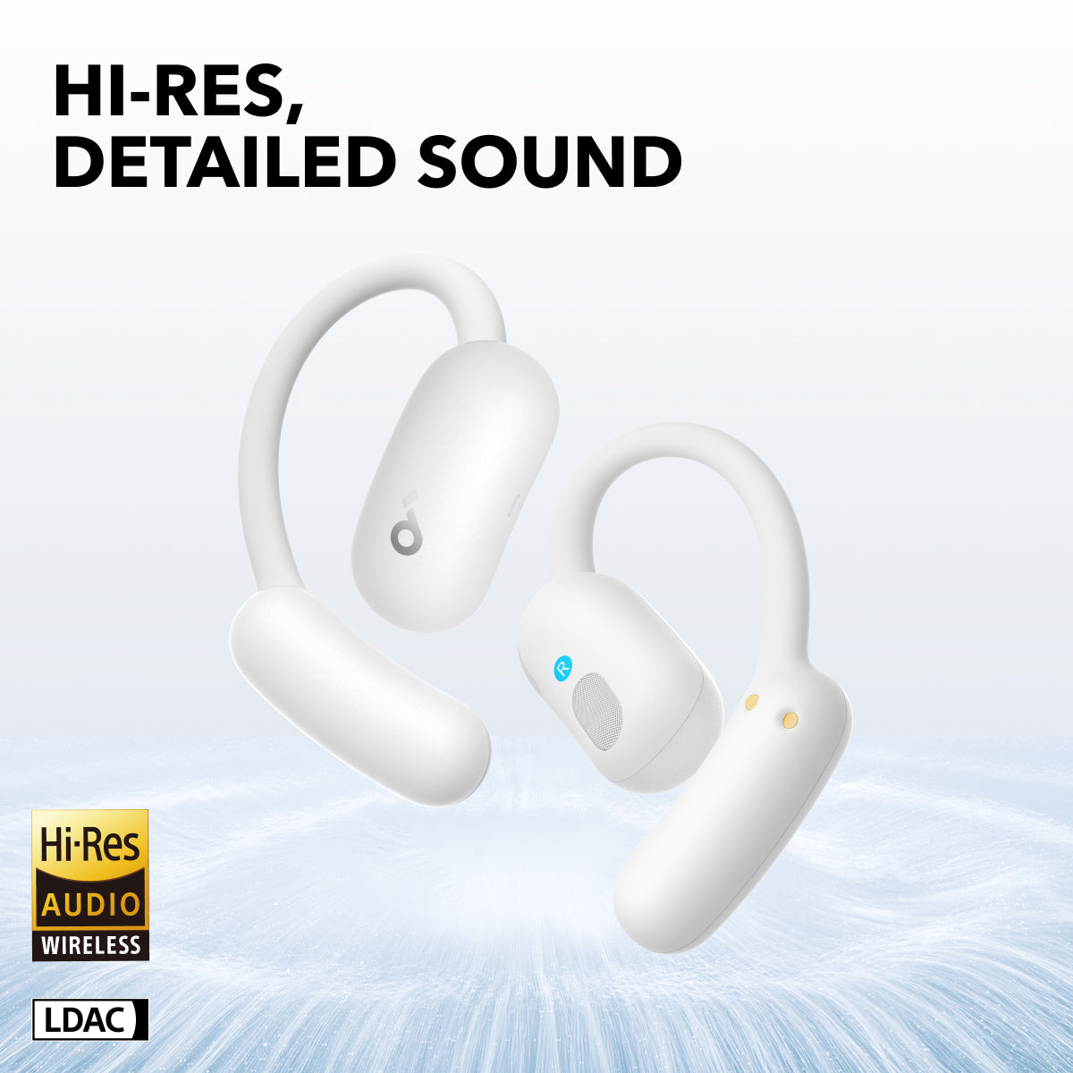 soundcore AeroFit 2 Open-Ear Earbuds, White - official product image