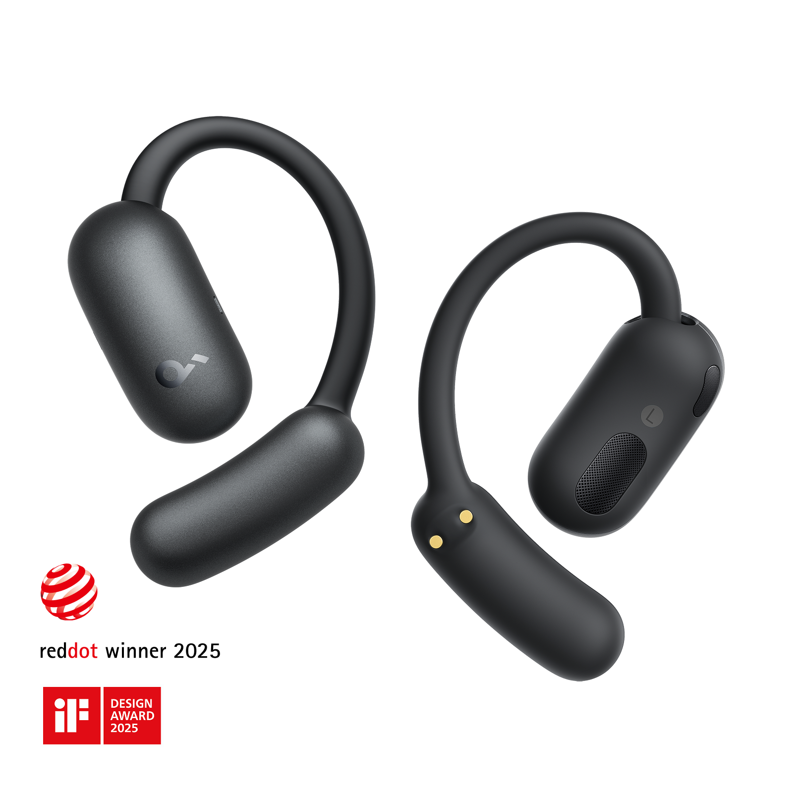 soundcore AeroFit 2 Open-Ear Earbuds, Black - official product image