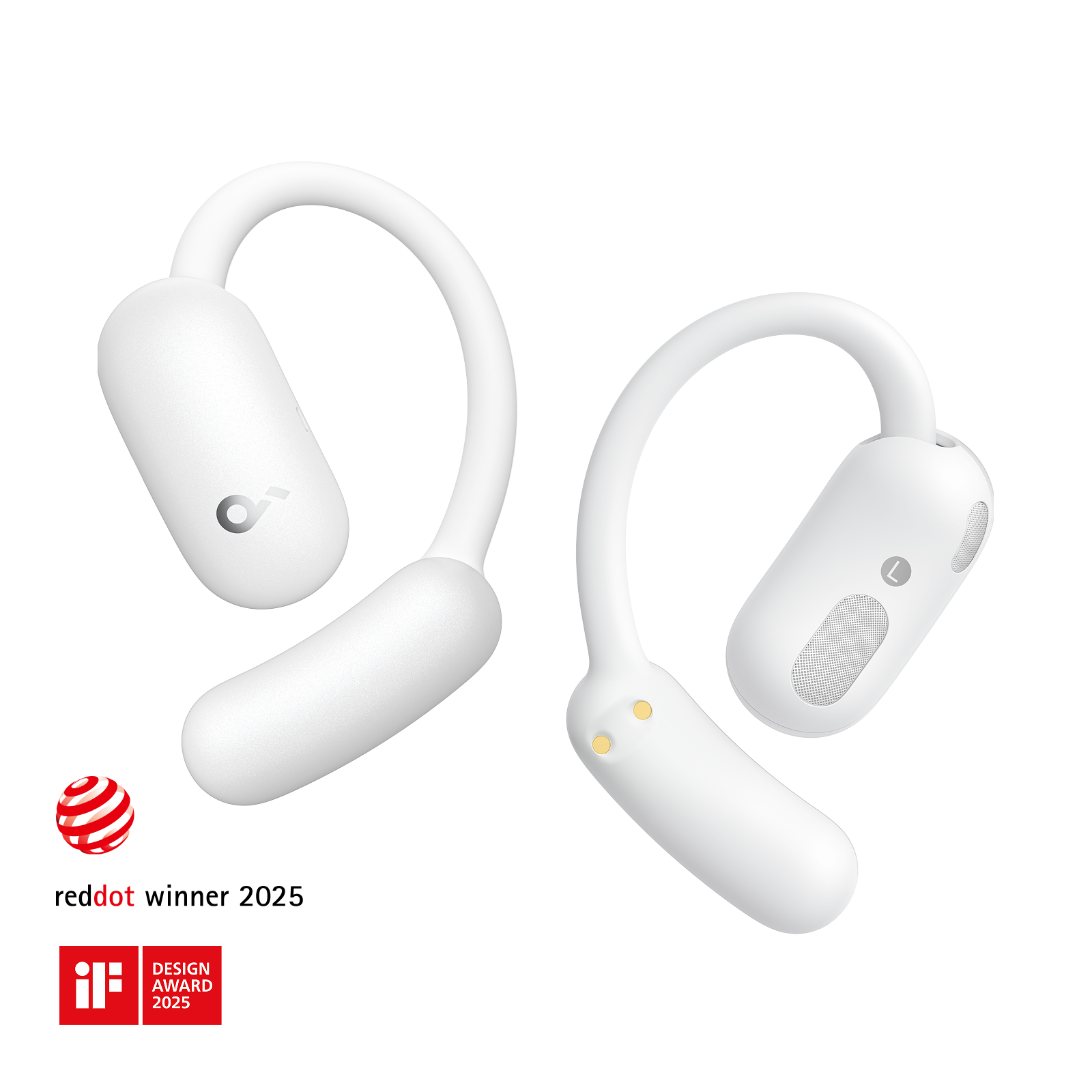 soundcore AeroFit 2 Open-Ear Earbuds, White - official product image