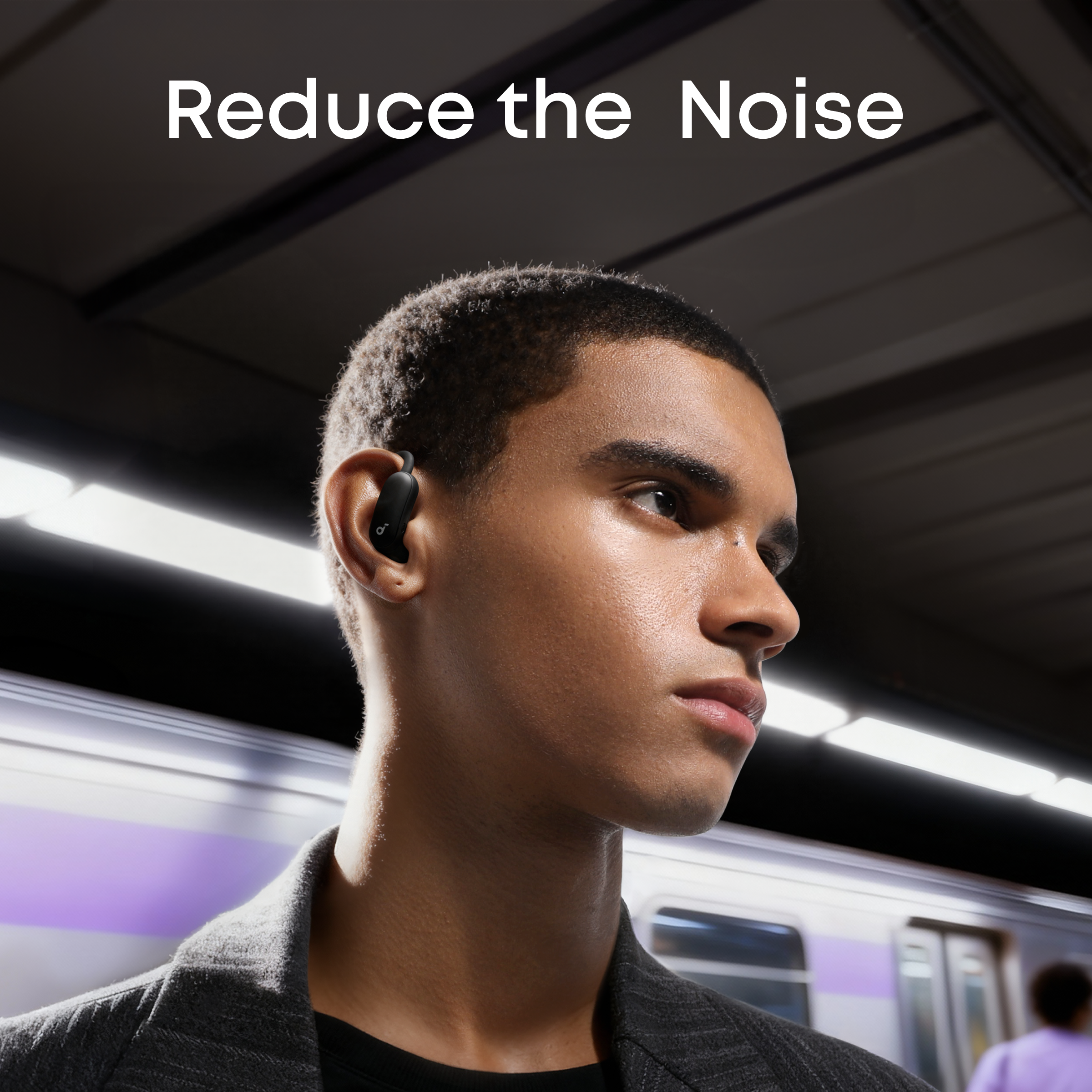 soundcore AeroFit 2 Pro Open-Ear ANC Earbuds, White - official product image