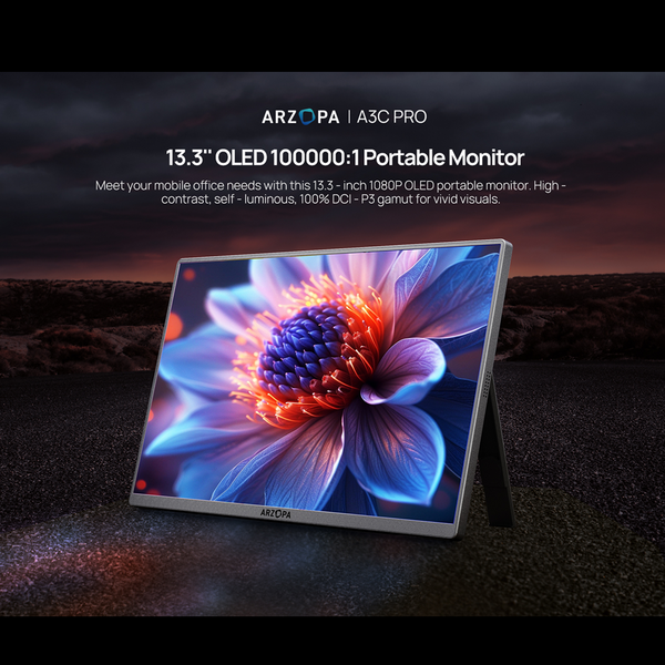 ARZOPA A3C Pro 13.3" OLED Portable Monitor | A3C-Pro-13.3-OLED