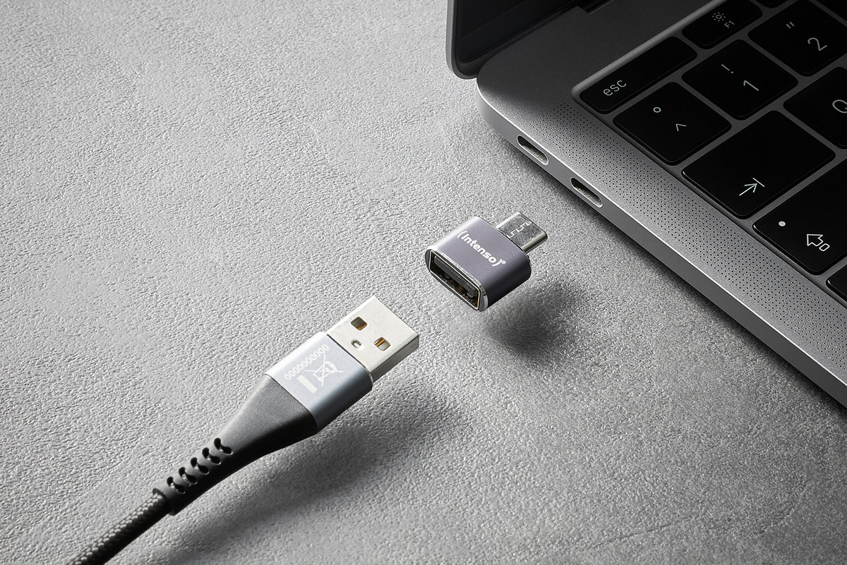 Intenso A480C USB-A to USB-C Adapter, 3 Pack - Grey - view 6