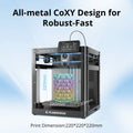 Flashforge Adventurer 5M CoreXY 3D Printer - all-metal CoreXY frame