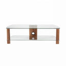 Alphason Century Stand 1500mm, Up to 70" - Walnut & Clear Glass |  ADCE1500-WAL