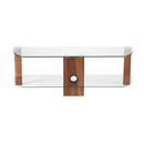 Alphason Century Stand 1500mm, Up to 70" - Walnut & Clear Glass |  ADCE1500-WAL