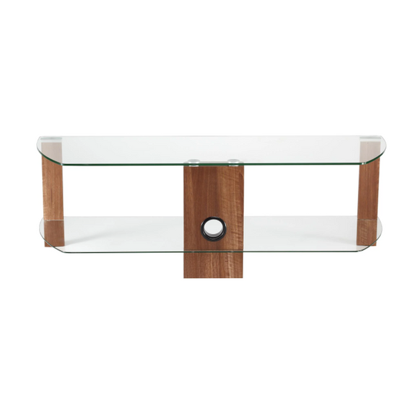 Alphason Century Stand 1500mm, Up to 70" - Walnut & Clear Glass |  ADCE1500-WAL