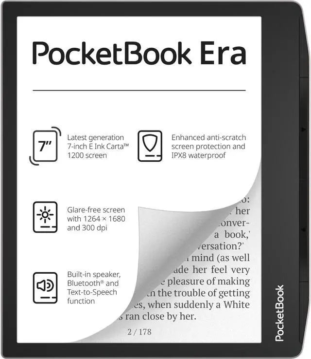 PocketBook Era - 7" E Ink Carta 1200 E-Reader - Stardust Silver | 253-PB700-U-16-WW