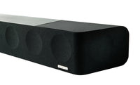 Sennheiser AMBEO Soundbar Max Black — closeup angled view, right side