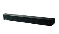 Sennheiser AMBEO Soundbar Max Black — wide 3/4 angle showing full driver array