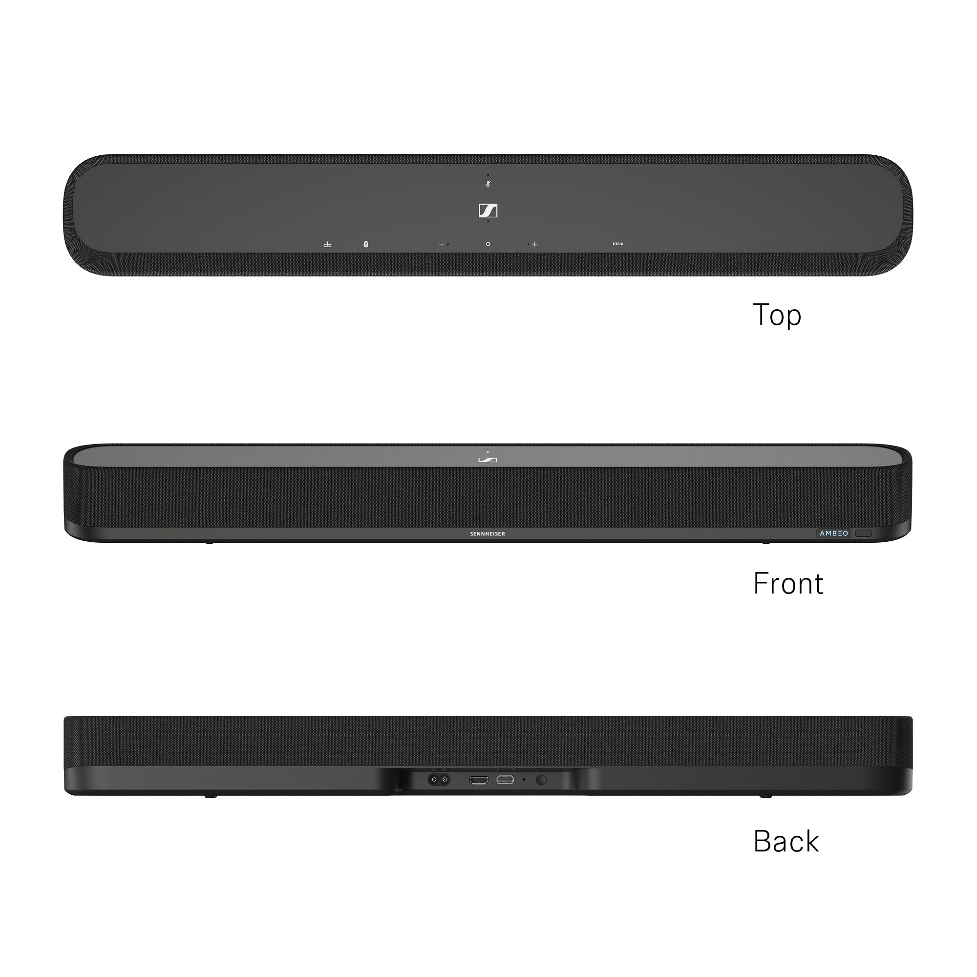 Sennheiser AMBEO Soundbar Mini Black — multi-angle product view