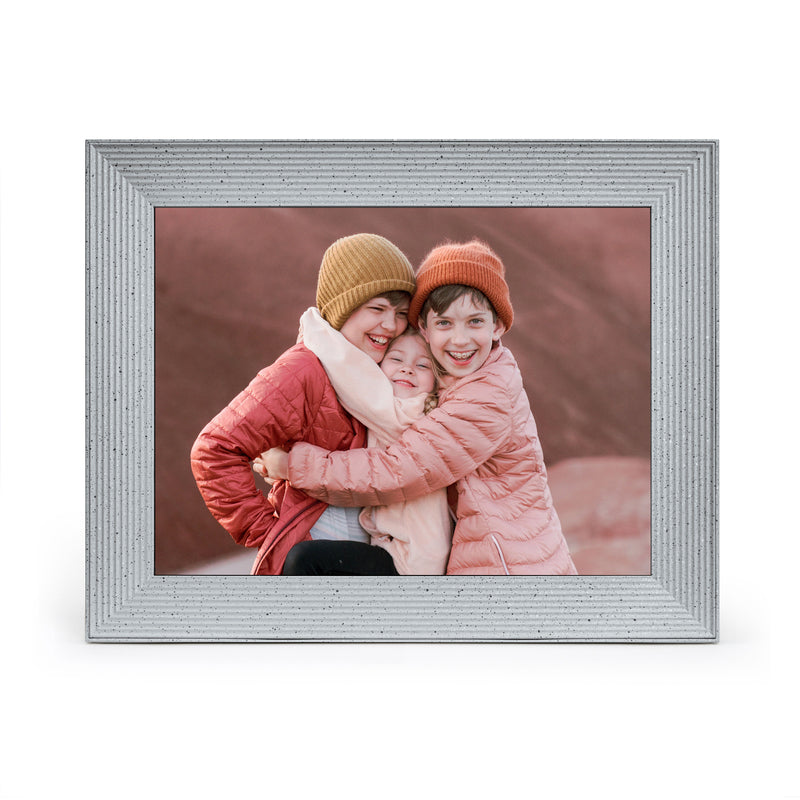 AURA Mason Luxe 9.7" Wifi Digital Photo Frame 2K Display - Sandstone | UKA700-WHT