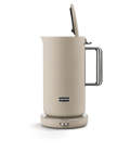 Aarke Temperature Control Kettle in Sand — lid open detail