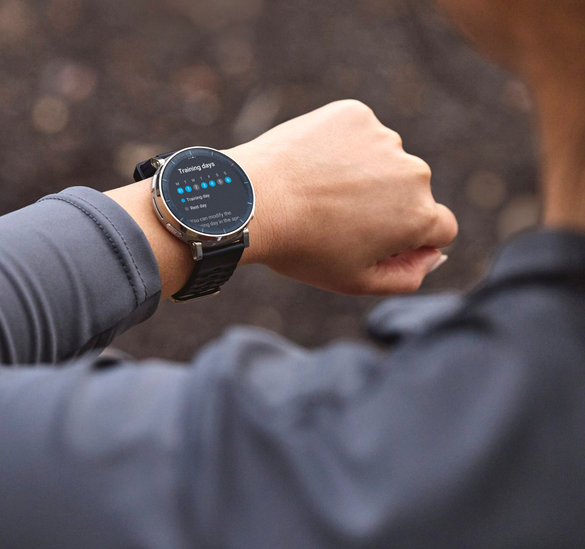Amazfit Active 3 Premium 45mm Smartwatch - Apex Silver - reviewing training data