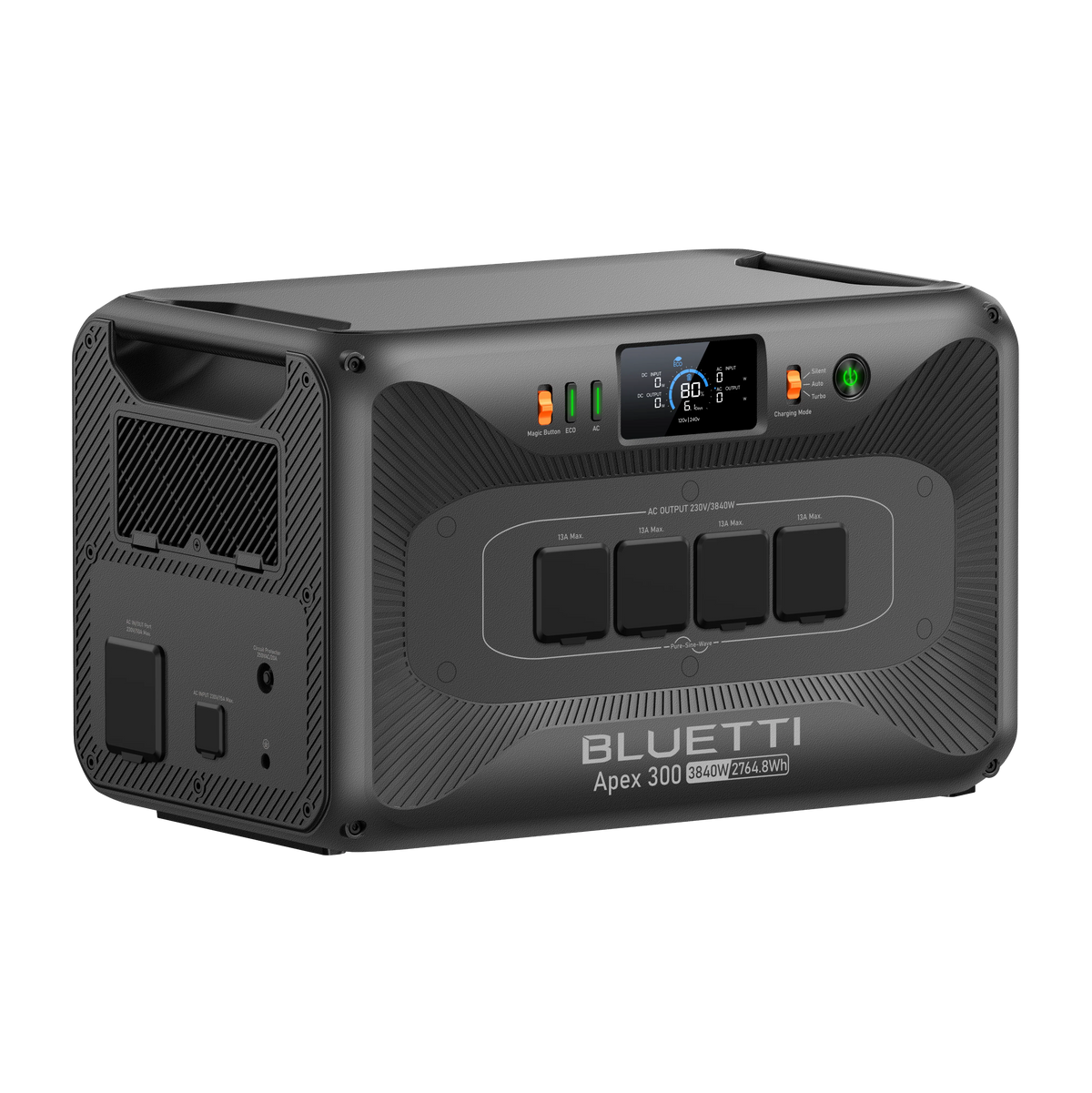 BLUETTI Apex 300 2,764.8Wh 3,840W Portable Power Station - angled view right