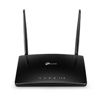 TP-Link Archer MR200 4G LTE router — front angle view