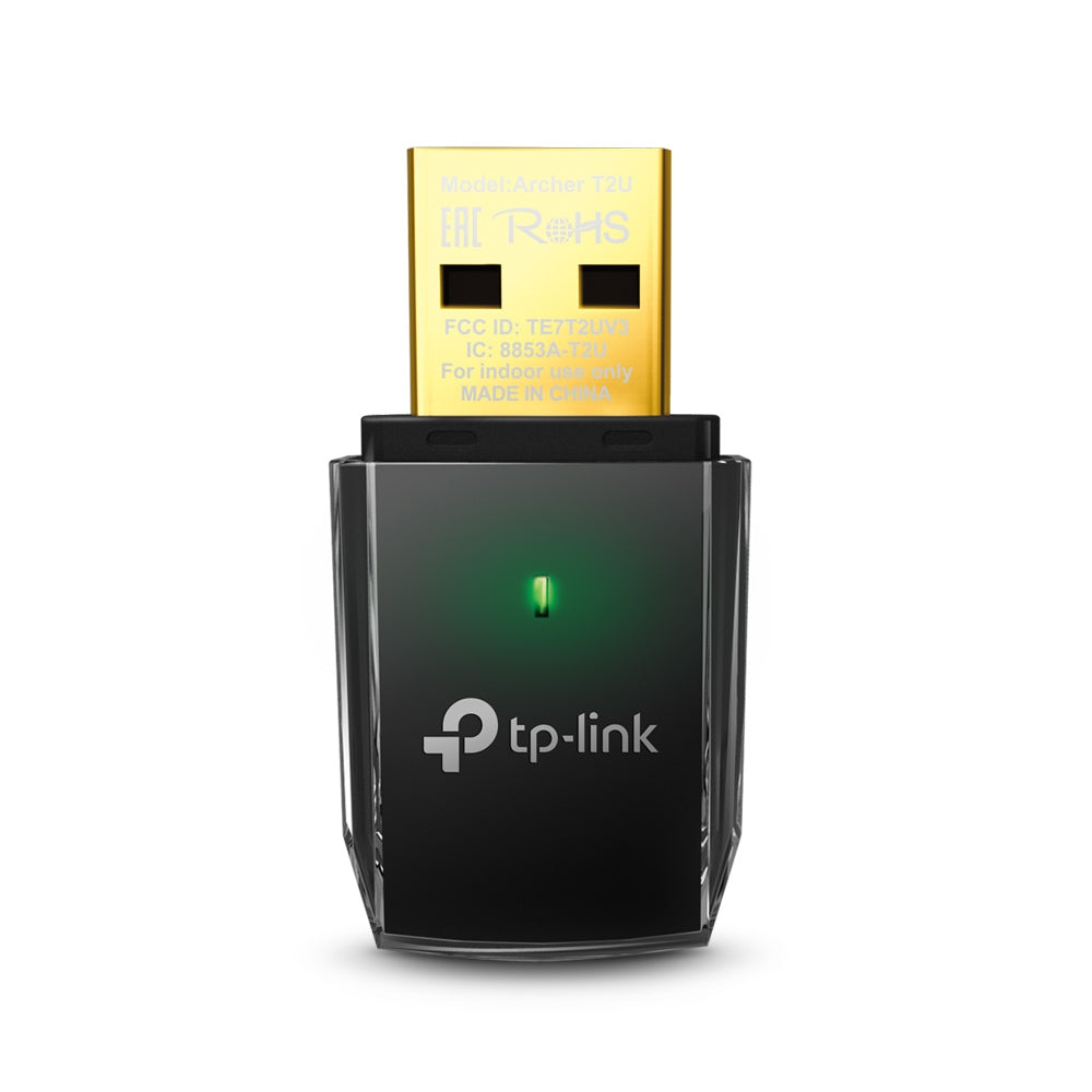 TP-Link Archer T2U AC600 Dual Band Wireless USB Adapter — product view showing model label