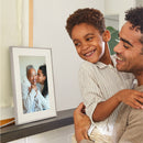 Aura Aspen 12" Digital Photo Frame – White Quartz | AF215-MWHT