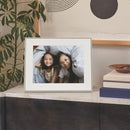 Aura Aspen 12" Digital Photo Frame – White Quartz | AF215-MWHT