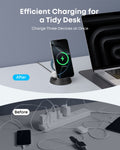Anker MagGo 3-in-1 Wireless Charging Station, Black - official product image