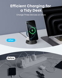 Anker MagGo 3-in-1 Wireless Charging Station, Black - official product image