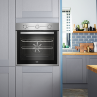 Beko AeroPerfect™ 60cm Built-in RecycledNet™ Single Fan Oven | BBIF16100X Beko Oven Euronics Ireland