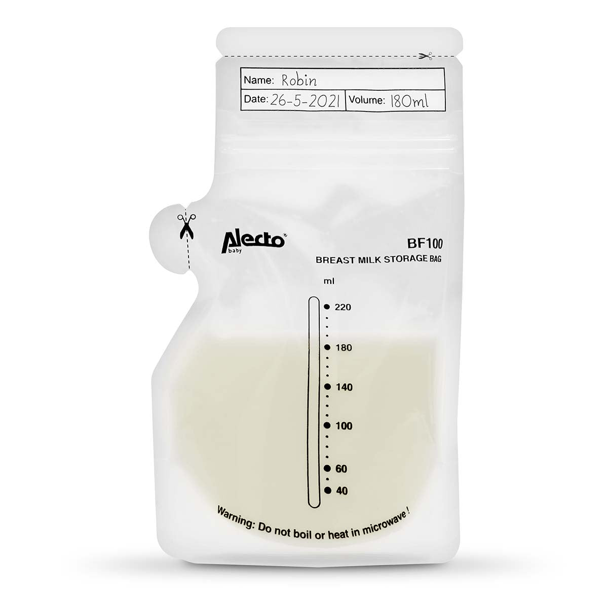 Alecto BF100 breast milk storage bags product image 3