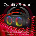 Energizer Portable Bluetooth Party Speaker with RGB lighting with mic | BTS258 Energizer Speaker Euronics Ireland