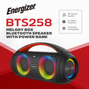 Energizer Portable Bluetooth Party Speaker with RGB lighting with mic | BTS258 Energizer Speaker Euronics Ireland