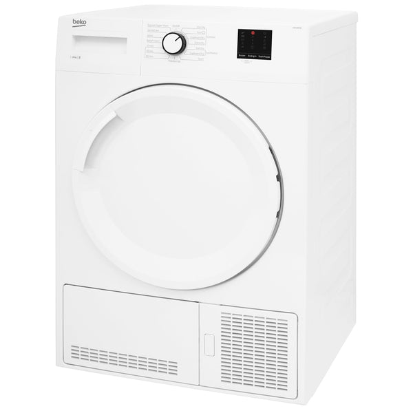 Beko 10kg Condenser Tumble Dryer with Sensor Programmes | DTBC10001W Beko Tumble Dryer Euronics Ireland